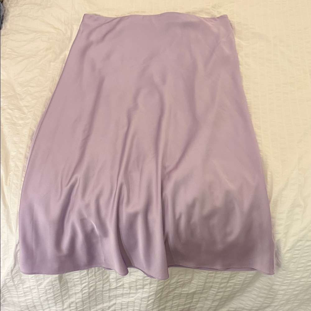 J. Crew Light Purple A-Line Midi Skirt